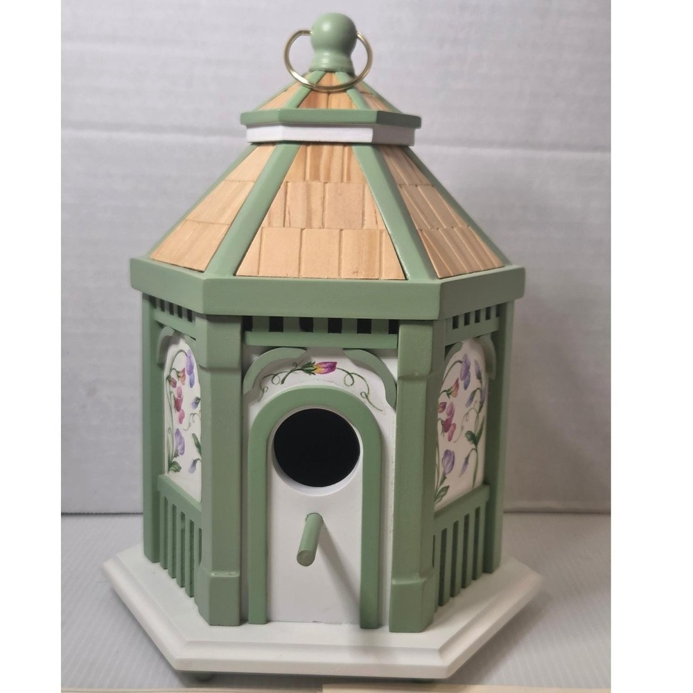 Lenox Family Friends Birdhouse OS Green Excellent Decorative Gazebo Wood